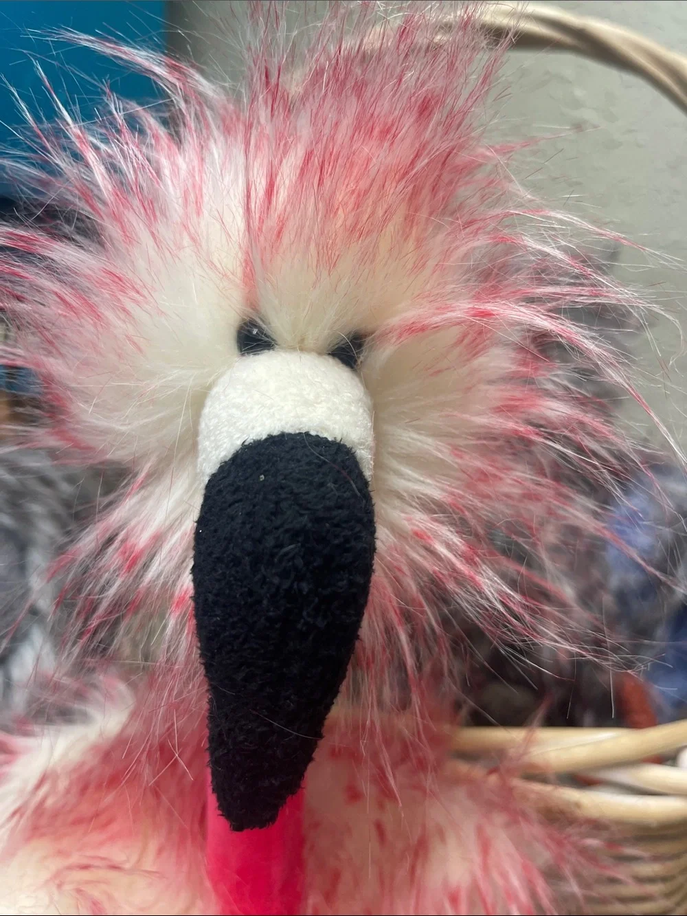 Jellycat Pink Fuzzy Flamingo
